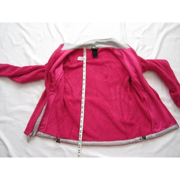 Women's The North Face Fuzzy Full Zip Polyester Pink Jacket Size XS (WJ8) - Picture 7 of 10